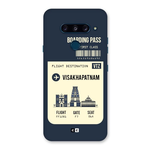 Vishakapatnam Boarding Pass Back Case for LG  V40 ThinQ